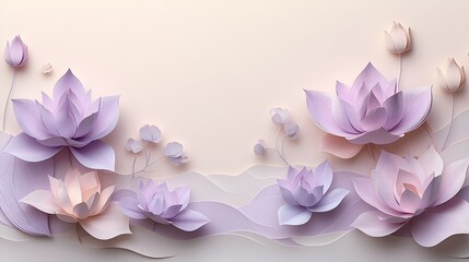 there are many paper flowers that are on a wall