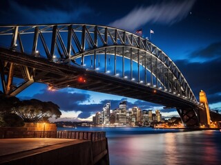 Obraz premium Sydney Harbour Bridge at Twilight