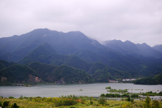 mountains landscape of Tonglu County, Zhejiang, China