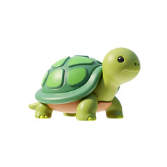 Obraz premium Tortoise Full Body 3D Render Icon Illustration Cute Cartoon Style Isolated on Transparent BG