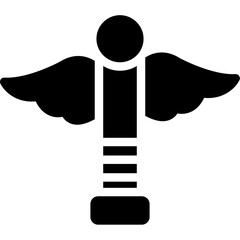 Caduceus Glyph Icon
