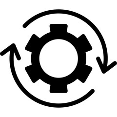 Integration Arrows Glyph Icon