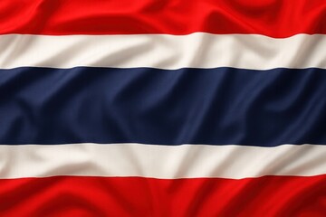 Naklejka premium Vibrant Thai flag waving