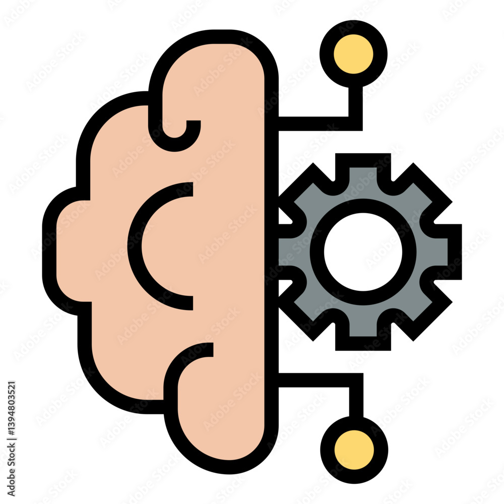Poster machine learning vector icon