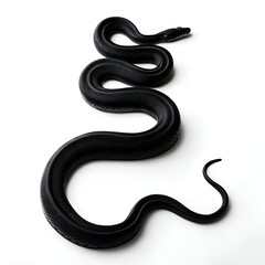 Obraz premium silhouette of a Boa cons trictor white background. vector Animal.