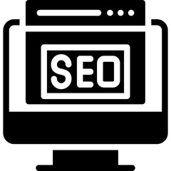 SEO Optimization Glyph Icon