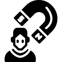 Lead Generation Glyph Icon