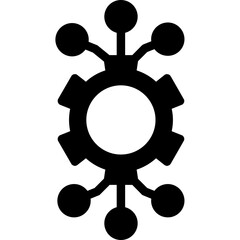 Data Integration Glyph Icon