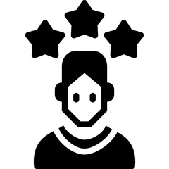 Customer Feedback Glyph Icon