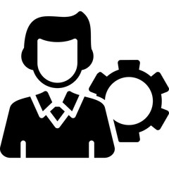 Obraz premium Entrepreneurial Spirit Glyph Icon