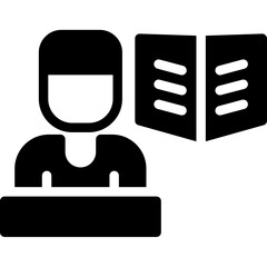 Storytelling Glyph Icon