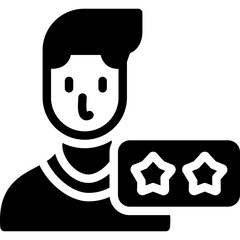 Customer Review Glyph Icon