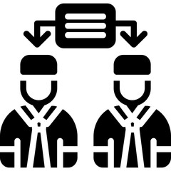 Task Strategy Glyph Icon