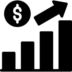 Economic Growth Glyph Icon