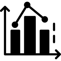 Bar Chart Glyph Icon