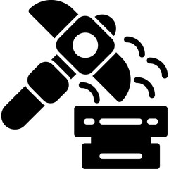 Data Mining Glyph Icon