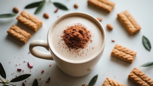 Almond milk-infused masala chai latte