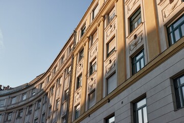 Townhouses in the city of Budapest