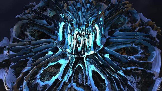 Blue Light 01 - Fractal Landscapes H.264 high quality loop