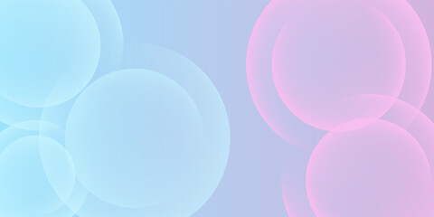 abstract background .blue and pink gradation. circle effect style. modern minimalist