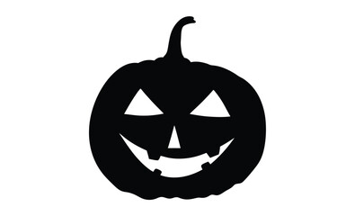 Pumpkin halloween icon flat silhouette, Pumpkin - squash for Halloween or Thanksgiving flat icon for apps and websites 