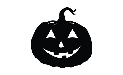 Pumpkin halloween icon flat silhouette, Pumpkin - squash for Halloween or Thanksgiving flat icon for apps and websites 