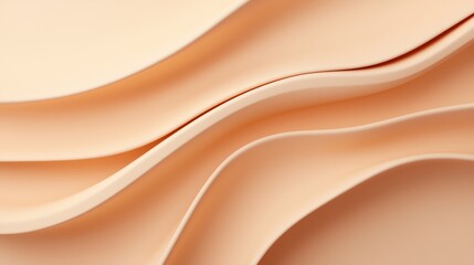 Smooth Curves of Soft Peach Tones in Abstract Textured Design