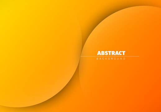 Abstract Yellow and Orange Gradient Background Design Template with place for your content