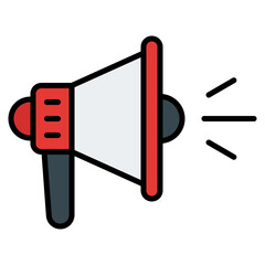 Megaphone Icon. Editable Stroke