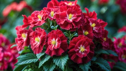 Pink Blossoms of the Annual Impatiens balsamina