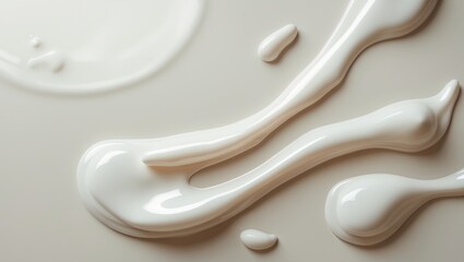 Liquid gel cosmetic smudge drops creating a textured background