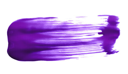 Watercolor brush strokes on transparent background