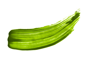 Watercolor brush strokes on transparent background