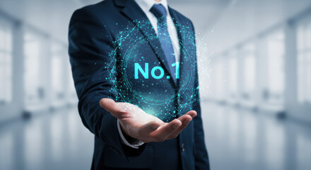 Achieve No. 1: Business Success, Innovation & Leadership. Top Choice Solutions, Technology Future, Excellence, and Competitive Edge.