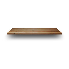 A wooden slatted platform, likely designed for outdoor use or as a decorative surface.