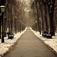 Winter Park Path Perspective