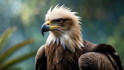 Obraz premium Among the most endangered birds worldwide, the Philippine eagle is believed to have under 500 pairs surviving in their natural habitat.