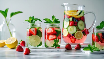Fruit-Infused Detox Water: A Refreshing Homemade Cocktail for Summer