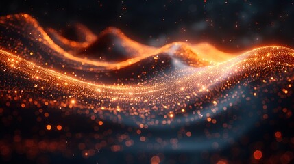 Modern Data Science Concept – Visual Neural Web Structure