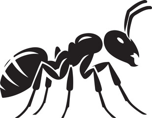 Carpenter Ant Vector | Black Ant Silhouette Clipart Illustration