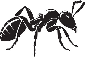 Carpenter Ant Vector | Black Ant Silhouette Clipart Illustration
