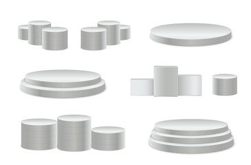 png stage dais platform pedestal product three-dimensional vector display round footed showroom white perspective racked isolated winner cylinder square background table transparent show arena grey 