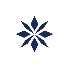 Obraz premium Abstract geometric star logo design