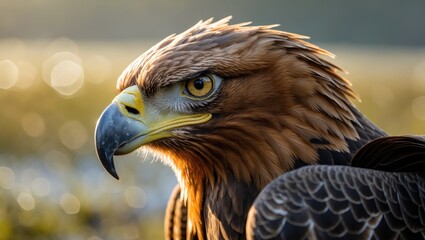 Sunny Bog Portrait of a Golden Eagle