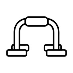 Obraz premium Push up bars fitness equipment for home gym workout exercise training strength building chest press tool