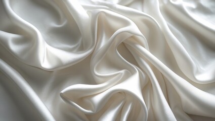 Obraz premium Intimate perspective of crinkled silk cloth