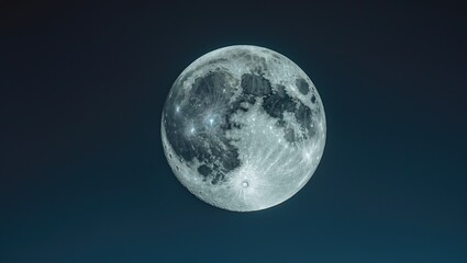 Naklejka premium Full Moon Harvest in September