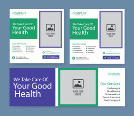 medical healthcare service suitable for social media post feed square design for hospital clinic doctor and dentist business marketing ads banner template