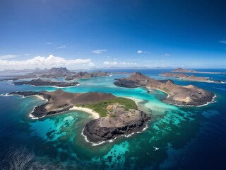 Aerial View of the Islas Marietas, Mexico