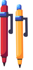 vector illustration of pens